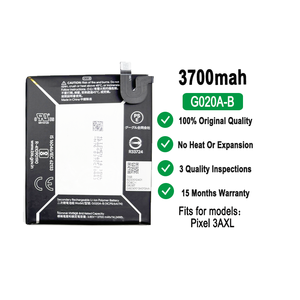 3AG020A-B ชาร์จได้สำหรับ Google <span class=keywords><strong>Pixel</strong></span> อะไหล่แบตเตอรี่โทรศัพท์3AXL 3700mAh ของแท้ - Product Image 2