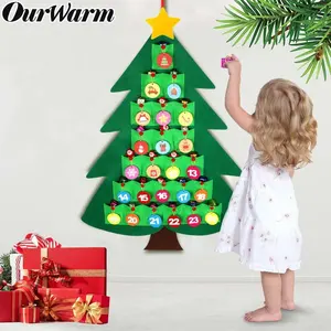 Ourwarm Kids Gift Vilt Countdown Kerstboom Adventskalender