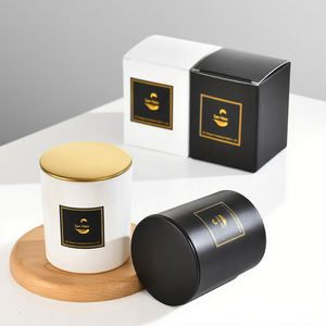 Nuova tendenza riutilizzabile <span class=keywords><strong>Vintage</strong></span> alta tazza di <span class=keywords><strong>vetro</strong></span> borosilicato con coperchio di bambù barattoli di candela all'ingrosso per la candela - Product Image 5