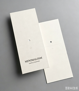 Accesorios de ropa personalizados con diseños elegantes y etiquetas colgantes de papel en relieve con el logotipo de la marca - Product Image 5
