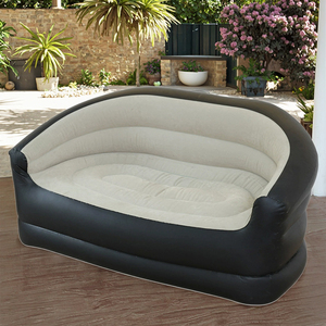Nuovo Divano Gonfiabile Floccato <span class=keywords><strong>per</strong></span> <span class=keywords><strong>Esterni</strong></span>, Doppio, <span class=keywords><strong>per</strong></span> Soggiorno e Parco, <span class=keywords><strong>per</strong></span> Due Persone - Arredo Esterno Relax con Pompa a Pedale - Product Image 2