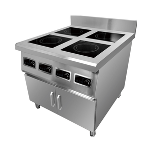 Équipement de restaurant, cuisinière à induction commerciale avec armoire de rangement, machines de cuisine et technologie Half Bridge AM-TCD402C Com - Product Image 1