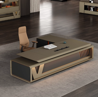 Bureau de direction moderne de luxe en forme de L, en bois, avec surface imperméable - Tiankang BTCG-66