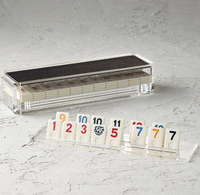 Cube de tournoi de voyage acrylique Mahjong Set Rummikub Acrylic Rummy