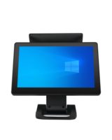 Écran tactile capacitif double 15 pouces 10 points, 16 Go de RAM, système d'exploitation Linux, Bluetooth/Wi-Fi, garantie 3 ans, certifié, POS rapide