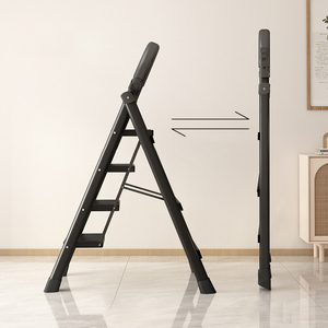 Xách Tay Ráp Hộ Gia Đình Thép Carbon 3 Bước Thang 3 Bước Kệ Sách Sử Dụng Thang Với Chân Cao Su Cho Bán - Product Image 5