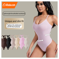 Body Moldeador Sin Costuras para Mujer, Control de Abdomen, Moldeador de Cuerpo Adelgazante con Levantamiento de Glúteos, Ligero, Transpirable, Ajuste Delgado