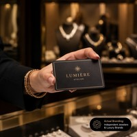 Carte de visite de luxe personnalisée Sunto BC-15 en papier épais avec bord doré |   Estampage à chaud en feuille d'or sur coton premium 600 g/m² pour indépendants