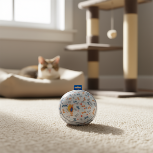 Juguete Interactivo para Gatos con Sensor de Movimiento Recargable, Pelota Automática para Jugar en Interiores, Diseño de Dibujos Animados, Juguete de Plástico para Mascotas - Product Image 2