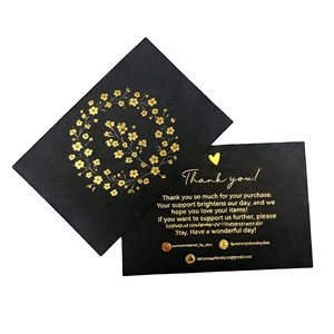Cartes de remerciement personnalisées avec logo imprimé en couleur, faible quantité minimum de commande, avec enveloppe, cartes de vœux pour la fête des mères - Product Image 4