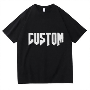 T-shirt à manches courtes noir pour homme, coupe classique, jersey de coton, col rond, imprimé graphique, style décontracté - Product Image 4