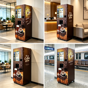 Máquina Expendedora de Café Comercial con Kioscos de Pago de Autoservicio, Función de Retorno de Monedas Multidivisa, Expendedor de Café - Product Image 5