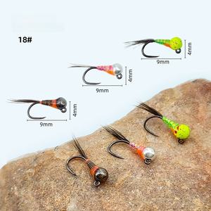 LY048 Tête <span class=keywords><strong>de</strong></span> tungstène coulante <span class=keywords><strong>Nymphe</strong></span> 20 # Perles <span class=keywords><strong>de</strong></span> pêche à la mouche Imitation Appât Mouche Leurre - Product Image 3