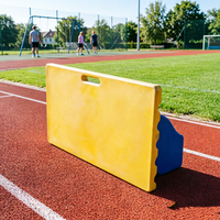 Mur de rebond de football en PE robuste pour l'entraînement aux passes et aux exercices de jeu au sol, portable et durable, vente en gros directe usine