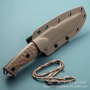 มีดดรอปชิปปิ้ง Shopify Titan แบบใบมีดเต็มคม ความหนา 8 มม. เหล็ก VG10 ความแข็งสูง มีดเอาตัวรอดกลางแจ้ง พร้อมปลอกมีด K - Product Image 2