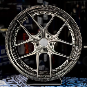ล้อ GPW สีดำ คาร์บอนไฟเบอร์ฟอร์จ 5x112 5x114.3 ขนาด 18 19 20 21 22 23 24 นิ้ว สำหรับรถยนต์นั่งส่วนบุคคล รุ่นปี 2017 A6 Tlx - Product Image 2