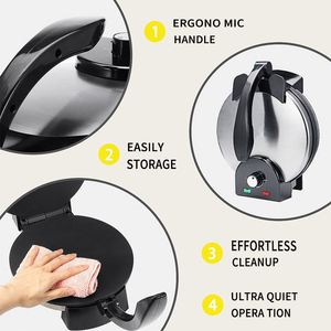 เครื่องทำพิซซ่าโคน เครื่องทำพิซซ่าทรงกรวย สำหรับใช้ในบ้าน/มืออาชีพ 110V-220V เครื่องทำเครป - Product Image 4