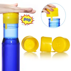 New Model Disposable Plastic Lid 20 19 Liter 55mm Non spill 5 Gallon Water Bottle Cap