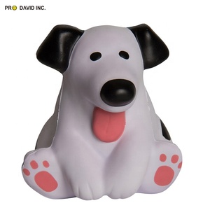 ของเล่นบีบมือ พิมพ์โลโก้ได้ ลูกบอลบีบ PU รูปสุนัขอ้วน บอลบีบคลายเครียด - Product Image 4
