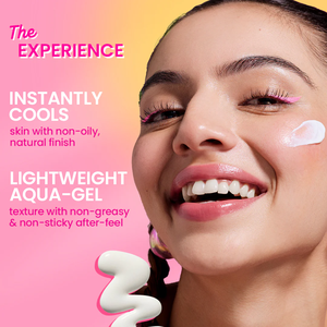 Nhãn hiệu riêng dưa hấu làm mát Kem chống nắng SPF 50 tự nhiên trọng lượng nhẹ da kẽm khoáng Kem chống nắng Kem Aqua Gel không có màu trắng đúc - Product Image 3