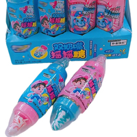 Sucettes Bonbons Durs Unisexe Saveur Fruitée Double Tétine avec Jouets Capsules Éclatantes Colorées en Plastique pour Enfants - Vente en Gros