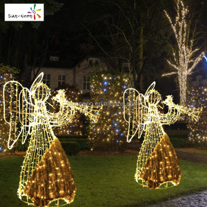 Decoraciones navideñas LED de ángel cruzado para exteriores 2027 - Product Image 2