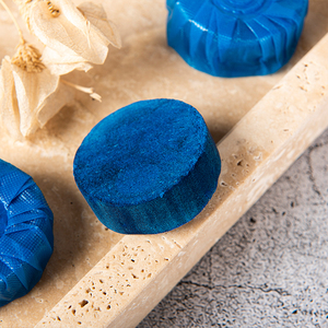 OEM 태블릿 자동 탈취제 화장실 태블릿 화장실 탱크 블록 라운드 블루 블록 변기 클리너 - Product Image 5