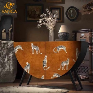 Consolle d'ingresso in legno massello cinese, lussuosa decorazione <span class=keywords><strong>per</strong></span> la casa nuova, mobile contenitore convertibile da parete <span class=keywords><strong>per</strong></span> ingresso, <span class=keywords><strong>corridoio</strong></span> e soggiorno - Product Image 2