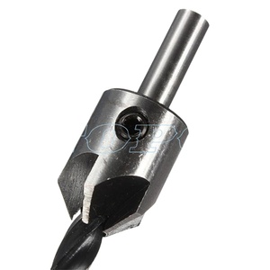 4pcs/set HSS 5 Flute Countersink Drill Bit Set 3mm-6mm High Speed Steel Chamfer <strong>Reamer</strong> Woodworking Power <strong>Tools</strong> - Product Image 2
