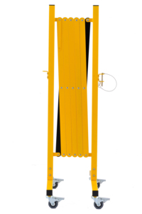 Barrière de sécurité mobile en acier extensible pour le contrôle des foules, sécurité routière, porte accordéon pliable réglable pour l'extérieur - Product Image 3