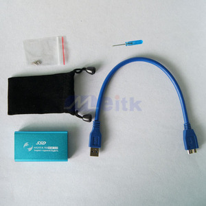 เคส <span class=keywords><strong>HDD</strong></span> อะลูมิเนียม <span class=keywords><strong>SSD</strong></span> Enclosure USB 3.0ไปยังกล่อง mSATA - Product Image 6