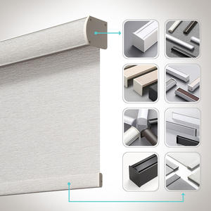 Waterproof Blackout Electric Roller <strong>Blinds</strong> Outdoor Motorized Vertical Window Cover Fabric <strong>Plastic</strong> Black Color Manufacturer - Product Image 2