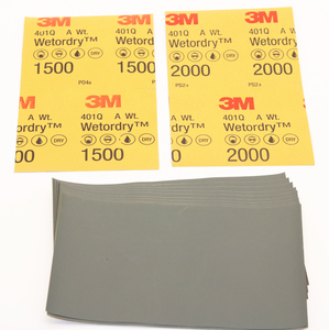 3M 401Q Papier sablé imperméable humide et sec Papier sablé de polissage de beauté Feuille de papier sablé pour voitures et bois - Product Image 2