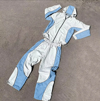 Ensemble de survêtement personnalisé pour homme, coupe-vent en nylon respirant et léger, imprimé, avec fermeture éclair, pour l'automne