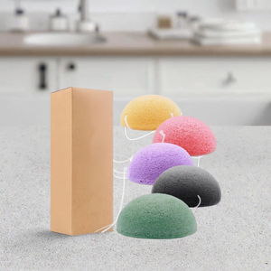 Bán Buôn Cơ Thể Mặt Rửa Miếng Bọt Biển Tùy Chỉnh Bao Bì Kích Hoạt Hữu Cơ Tự Nhiên <span class=keywords><strong>Konjac</strong></span> Miếng Bọt Biển Để Làm Sạch - Product Image 3