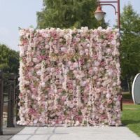 Panneau mural de fleurs pour mariage, toile de fond décorative pour salon, mur de fleurs blanches, toile de fond de roses