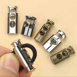 Nhà Máy Bán buôn m-hình dạng mùa xuân cuối <span class=keywords><strong>Stopper</strong></span> cao cấp một lỗ dây khóa đàn hồi cuối khóa chuyển đổi nút đen kim loại ABS <span class=keywords><strong>Stopper</strong></span> - Product Image 4