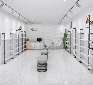 Hiện đại có thể gập lại treo tường Giày Rack hiển thị thuận tiện cho giới thiệu bộ sưu tập giày của bạn cho kiosk hoặc cửa hàng - Product Image 2