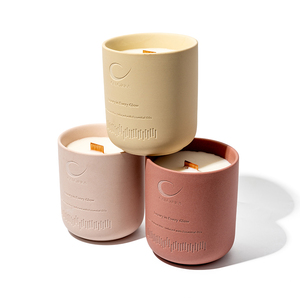 AIKUN – Ensemble de bougies en céramique faites à la main, non toxiques, au parfum de soja, design minimaliste et créatif, idéal comme cadeau décoratif, avec support d'échantillons et service OEM - Product Image 3