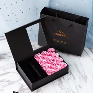 2021 yaratıcı sabun gül hediye süsler kolye kutusu sabun çiçek hediye kutusu sevgililer günü gül çiçek hediye