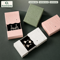 Caja de Empaque para Joyería Personalizada con Logotipo, Color, Tamaño y Patrón en Relieve para Pequeñas Empresas, Venta al Por Mayor