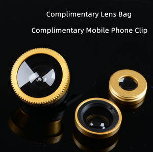 핫 세일 3-in-1 휴대폰 카메라 렌즈 키트 광각 물고기 눈 매크로 렌즈 클립 프리미엄 핸드폰 액세서리 - Product Image 5