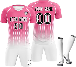 Op maat gemaakte voetbalkleding, ademend, sneldrogend, korte mouwen, fabrieksgroothandel, ontwerp, digitale print, OEM - Product Image 1