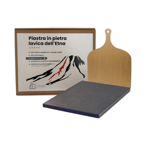 Kit <span class=keywords><strong>Pizza</strong></span> Antiaderente con Pala 39x35x2 cm <span class=keywords><strong>per</strong></span> Forno Elettrico, Barbecue a Gas, Carne/Pesce/Refrattario - Product Image 1