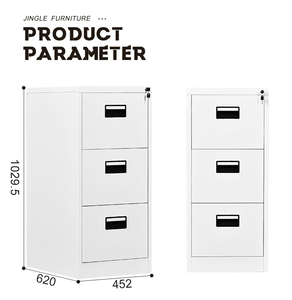 Jingle Modern Fire Proof <strong>Vertical</strong> Metal <strong>Drawer</strong> Steel Cabinet with 3 <strong>Drawers</strong> - Product Image 4