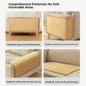 Sisal Milieuvriendelijk Kattenkrasbord Pad Verticaal Muur-Poot Ontwerp Krasbestendig Verstelbaar In Hoogte 40-100Cm Huisdier Speelgoed - Product Image 2