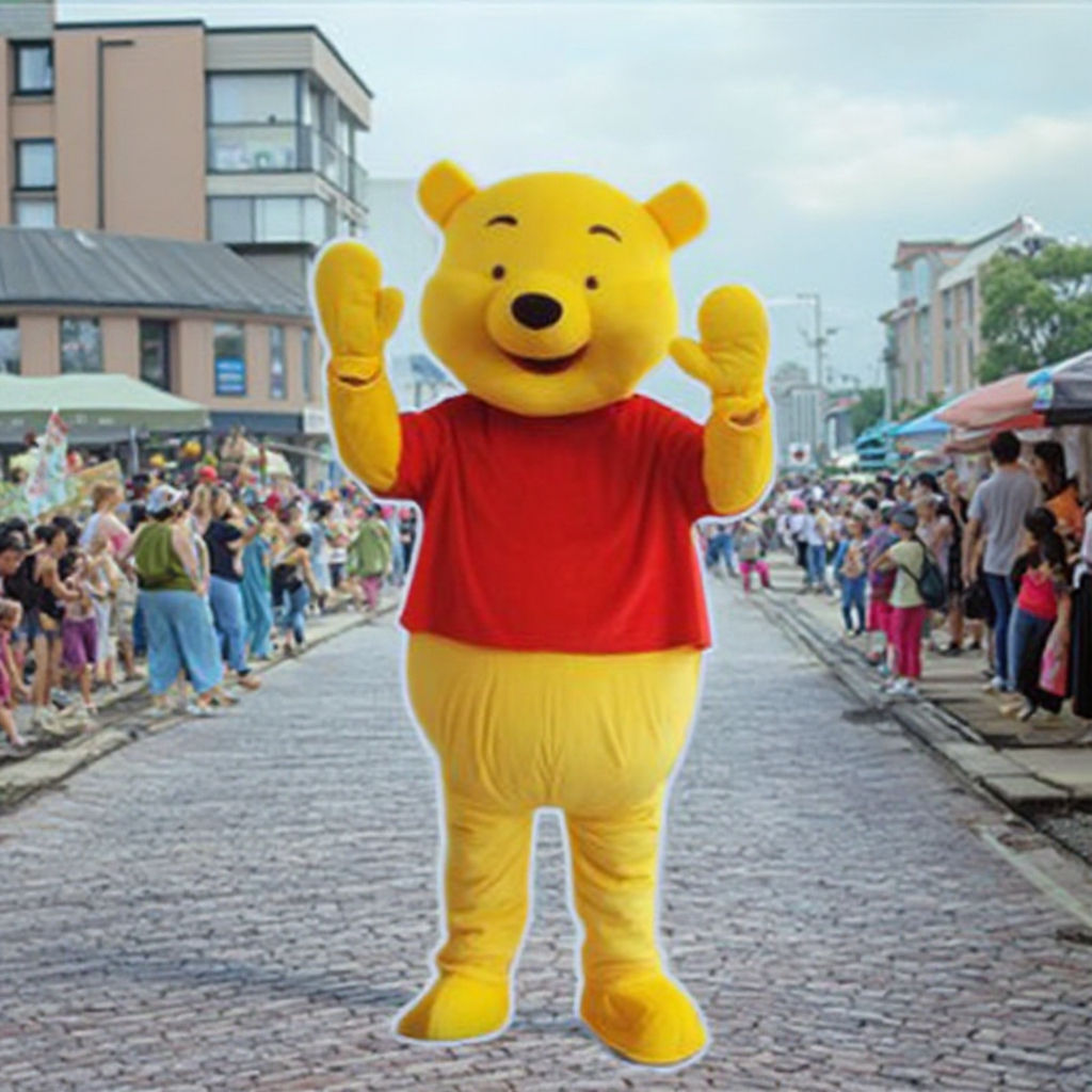 Winnie the Pooh Costume - Adult Inflatable Mascot 2025, image size:1024x1024