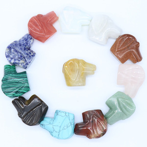 <span class=keywords><strong>Precio</strong></span> barato de la talla de piedra 40*34mm curación cristales piedras cabeza de perro estatuas de <span class=keywords><strong>precio</strong></span> barato esculturas - Product Image 6