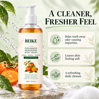 Gel Douche BEIKE OEM au Tanin de Kaki, Zinc PCA, Thé Vert et Romarin pour Soin Corporel Quotidien et Anti-Odeurs Fraîches