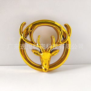 <b>Gold</b> Antler Shape <b>Sofa</b> Decorative Buckle 129mm Diameter Plastic Contemporary Design High Quality Furniture Hardware - Product Image 1